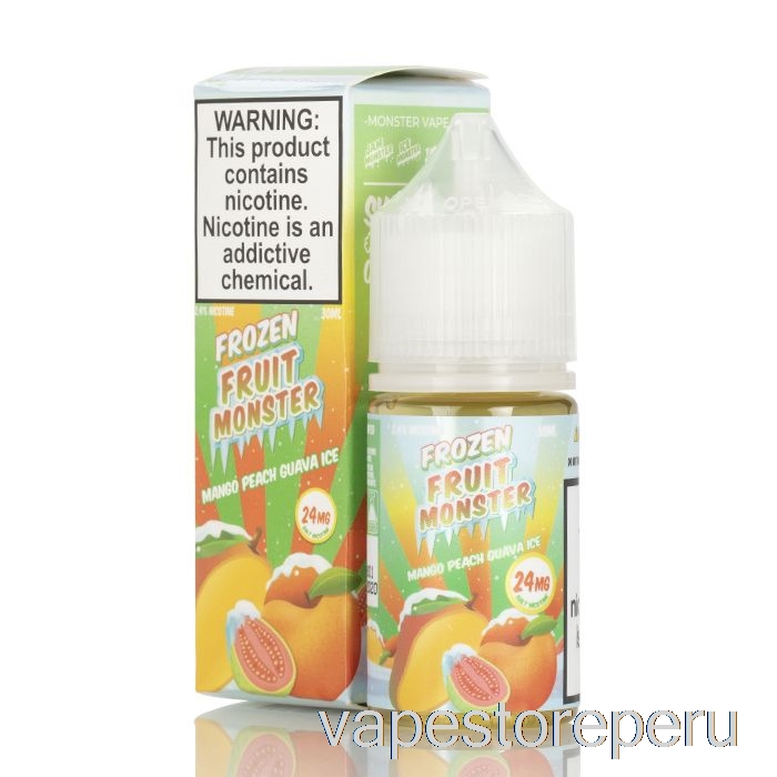 Vape Peru Ice Mango Melocotón Guayaba - Sales De Monstruo De Frutas Congeladas - 30ml 48mg